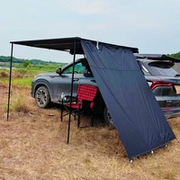 Tente de SUV Offre Spéciale auvent latéral de voiture de coquille en aluminium extérieure moderne avec la paroi latérale escamotable faite de tissu durable de polyester