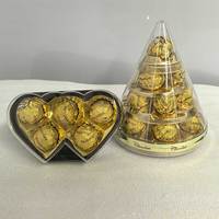 Chocolats personnalisés en marque blanche, prix d'usine, billes de chocolat avec noix, halal, chocolat noir, chocolat au lait, assortiment en boîte cadeau
