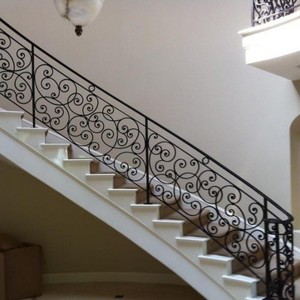 Rampe d'escalier en fer de style chinois, sûre pour l'intérieur, pour usage domestique - Product Image 1