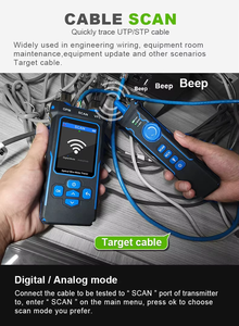 Gran oferta, multifunción, RJ45, RJ11, teléfono, LAN, probador de Cable, buscador de línea eléctrica, rastreador de Cable de fibra óptica, NF-8508 - Product Image 6