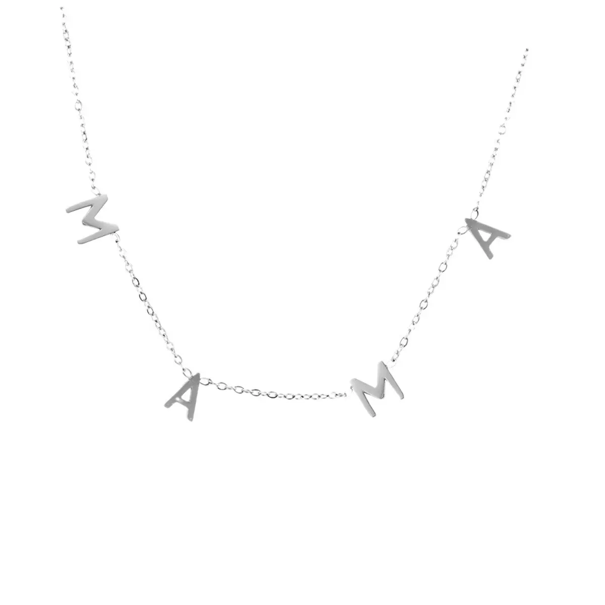 Damenmode Brief MAMA Halskette minimalistische Kragenkette Mütterfeiertagsgeschenk