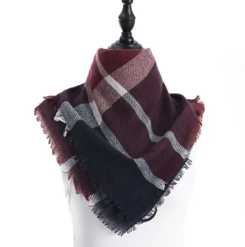 Wholesale Scarfs Women Large Heavy Winter Warm Blanket Cashmere Wool Scarf Shawl Pashmina Scarves