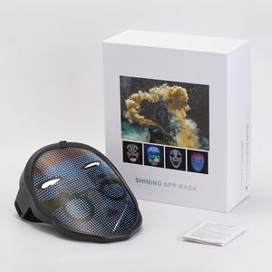 Máscara LED de Halloween con Marco Negro de ABS, Lentes de PC con Protección UV400, Accesorio para Disfraces de Fiesta - Product Image 3