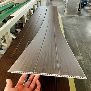 Panel <span class=keywords><strong>de</strong></span> Pared <span class=keywords><strong>de</strong></span> <span class=keywords><strong>PVC</strong></span>, Lámina para Techo, Decoración Razo, Nuevos Materiales, Color Madera, Falso Techo - Product Image 2