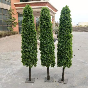 Seto Artificial de Alta Calidad <span class=keywords><strong>para</strong></span> Decoración, Plantas Topiarias, Bonsái Artificial de Thuja/Árbol de Ciprés Artificial <span class=keywords><strong>para</strong></span> Interiores y Exteriores - Product Image 3