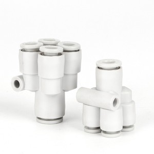 Connecteur pneumatique en Y à cinq voies SIVK KQ2UD04 06 KQ2UD06 08 KQUD08 10 Raccords en plastique - Product Image 2