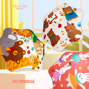 <span class=keywords><strong>Parapluie</strong></span> de coin rond émoussé RST impression complète soleil et pluie sans danger manuel motifs de dessin animé réfléchissants <span class=keywords><strong>parapluie</strong></span> enfant - Product Image 1