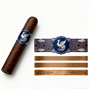 Cho Cohiba xì gà ban nhạc vòng tùy chỉnh cao cấp Holographic dập nổi lá bao bì nhãn bền dầu bằng chứng cho nến thủ công sử dụng - Product Image 2