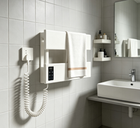 Sèche-serviettes électrique mural intelligent à commande tactile, porte-serviettes, séchage et stérilisation pour salle de bain