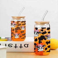 Autocollants personnalisés imperméables anti-UV pour gobelets, mugs en plastique, tasses à café glacé de 16 oz et gobelets de voyage de 24 oz