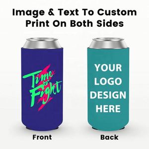 Factory Price Custom Logo Printing Blank Neoprene <b>Slim</b> Beer Can Cooler Holder Sublimation Can Cooler with Logo - Product Image 4