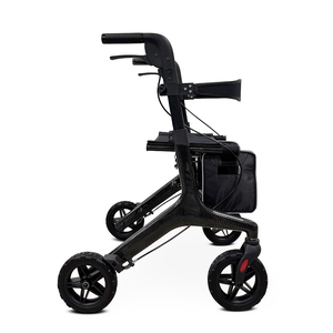 KSM-802 Carbon Fiber Composite Molding Rollator with Large Wheels Durable Folding Travel <b>Walker</b> <b>for</b> Elderly and <b>Disabled</b> - Product Image 1