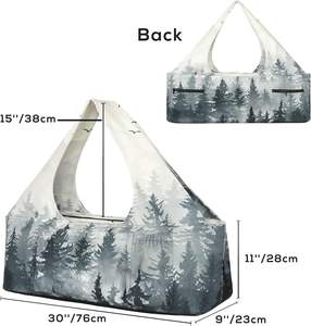 Muestra Gratuita, Bolsas de Lona Extra Grandes de Color Personalizado, Bolsa de Viaje, Bolsa de Compras Deportiva Gigante para Fin de Semana, Bolsa de Mano para Mujer, Yoga - Product Image 2