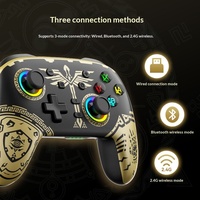 Mando de Juego Inalámbrico para Switch, PC, Android y Teléfonos Móviles con Sensor de Seis Ejes y Motores de Doble Vibración