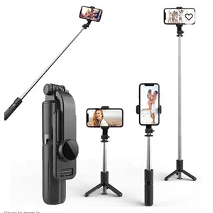 Túi L11 6-Phần Thép Không Gỉ Ảnh Tự Sướng Thanh Với Tích Hợp Chân Máy Và Từ Xa Màn Trập Không Dây Cho Điện Thoại thông minh Tích Hợp - Product Image 3