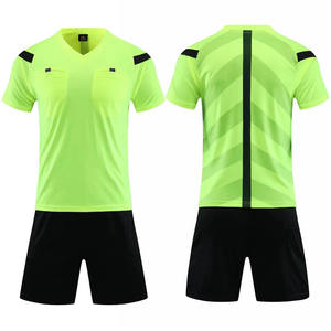 Wholesale Summer Short-Sleeved Men's Football <strong>Referee</strong> Uniforms Velcro Pockets Jersey Suit for Adults Match <strong>Referee</strong> <strong>Outfit</strong> - Product Image 3