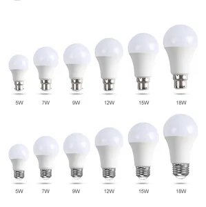 LED lamba A60 8W E27 enerji tasarrufu sıcak satış B22 taban 4000K LED ampul hafif led ampuller ev için