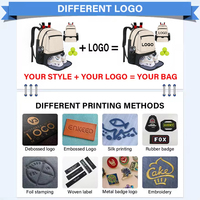 Sac de raquette au look tendance personnalisable, poches multifonctionnelles, sac à dos de tennis et de pickleball avec compartiment ventilé pour chaussures