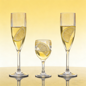 Copa de champán de plástico de 22.5 cm de altura, modelo de copa de vino blanco, accesorio para celebraciones de boda, decoración, bebida ficticia dulce, exhibición ASMR - Product Image 5