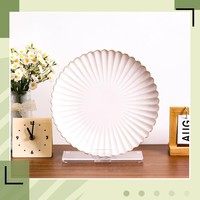 Présentoir en acrylique avec socle, support polyvalent pour assiettes en résine, plats décoratifs et cadres photo