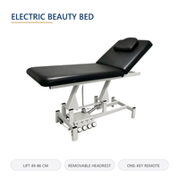 Table de Soin Électrique Réglable en Hauteur avec Télécommande, Appui-tête Amovible et Trou d'Aération pour Soins du Visage, Salon, Spa, Tatouage