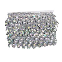 Accessoires de danse de ballet cousus à la main, DIY, or, argent, nouveau, gemme, diamant brillant, robe de bal de fin d'année