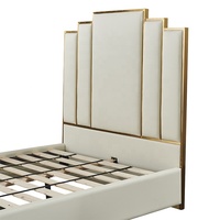 Cadre de lit luxueux de grande taille, mobilier de chambre à coucher moderne et de qualité supérieure