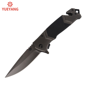 YUEYANG 3CR13 çelik siyah G10 kolu DIY katlanır cep açık maceralar için özel Logo OEM desteği ile kamp bıçağı - Product Image 1