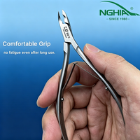 Nghia Vietnam - Cortacutículas Profesional de Acero Inoxidable C.07, Duradero, Portátil, Estilo Clásico, Hoja Afilada, para Dedos, A+