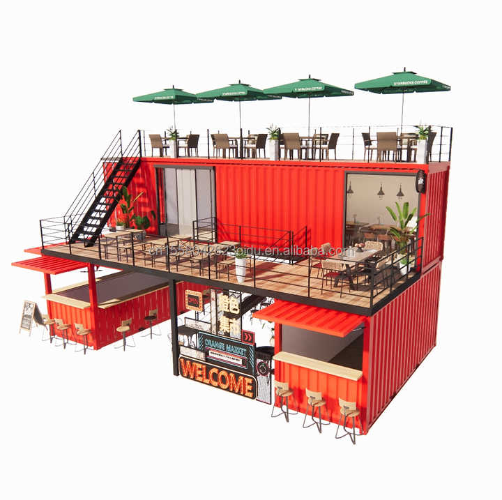 Customized 40FT Container Bar with Terrace - Made in China