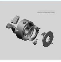 Mandrin à trois mâchoires K1180, diamètre 80 mm, en acier trempé, auto-centrant pour mini tour