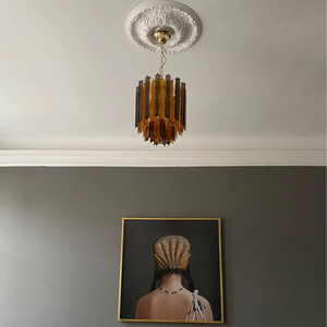 <span class=keywords><strong>Lustre</strong></span> Mid-Century Moderne en Verre de <span class=keywords><strong>Murano</strong></span> <span class=keywords><strong>Noir</strong></span> Ambré - Product Image 6