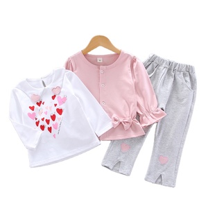 Ensembles de vêtements d'hiver pour enfants, vêtements pour bébés, manteau et pantalon mignons pour filles, fabriqués en Chine - Product Image 1
