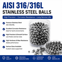 Billes en acier inoxydable de 0,8 mm, 0,9 mm, 1 mm, résistantes aux acides, pour traitement chimique, SS316L, solides, de précision, résistantes à la corrosion