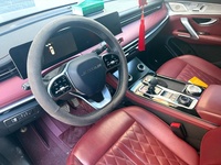 Jetour X70PLUS 1.6 Strong Pro 5 places, voiture d'occasion en bon état, peinture d'origine, faible kilométrage, SUV noir, sièges en cuir, LED, voitures d'occasion