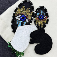 Patchs brodés 3D faits main en PVC perlé à coudre, motifs animaux (caméléon, oiseau), à pampilles, ou en forme de médaille, pour la décoration de vêtements, chaussures et sacs