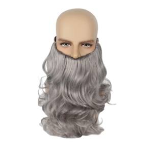 Ensemble de perruques à <span class=keywords><strong>barbe</strong></span> Père Noël bleu blanc et gris Halloween Party WGDG-003 - Product Image 6