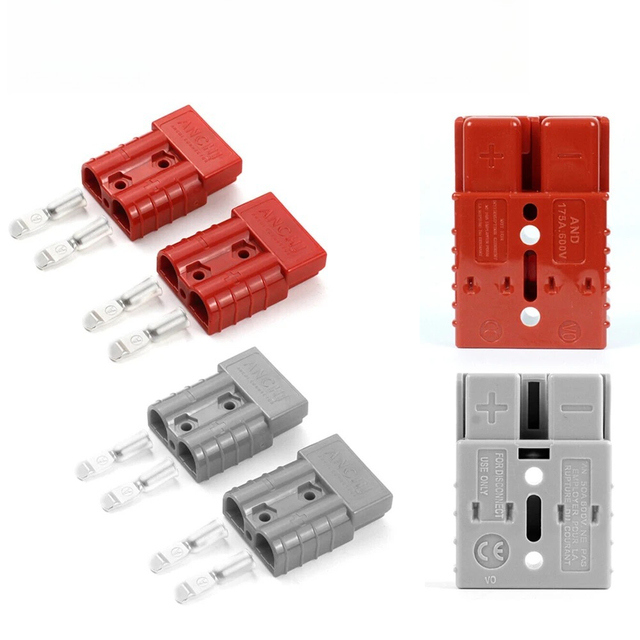 For Anderson 50A 80A120A 175A 350A 600V Plug Cable Terminal Battery Power Connector Kit Quick Plug Battery Charging Connector