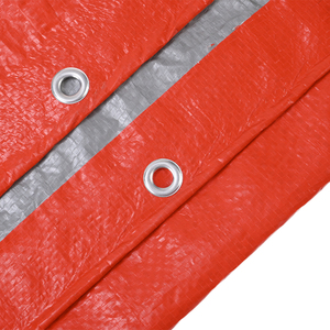 Reinforced PE Tarpaulin Poly Tarp Fabric <strong>Red</strong> PE Tarpaulin <strong>Material</strong> for Truck Covering - Product Image 6