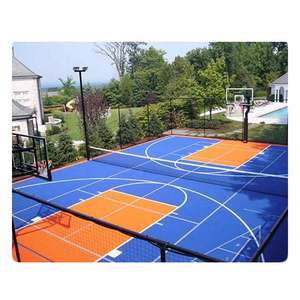 Suelo de cancha de baloncesto para patio trasero exterior Diy para azulejos de cancha deportiva - Product Image 6