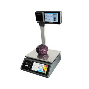 High Quality Dual Screen AI Recognition Bench Scale 0.001g Accuracy 110-240V Power Supply OEM Support for Seafood Market - Product Image 1