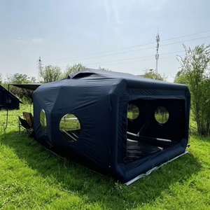 Grande tente cabine en toile TC de <span class=keywords><strong>10</strong></span> mètres carrés, respirante, multi-fenêtres, gonflable, pour utilisation en <span class=keywords><strong>camping</strong></span> en plein air - Product Image 2
