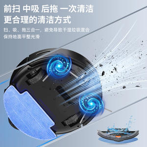 Robot de nettoyage intelligent transfrontalier auto-nettoyant D3 001 avec navigation gyroscopique, couverture de 120 à 150 m² - Product Image 2