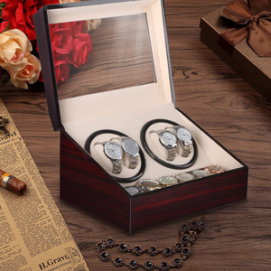 <span class=keywords><strong>Boîte</strong></span> de rangement pour montres de luxe en bois de santal avec peinture piano, 4+6 emplacements, <span class=keywords><strong>boîte</strong></span> <span class=keywords><strong>à</strong></span> remontoir de montres de voyage pour homme - Product Image 6