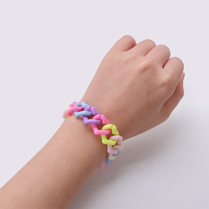 Collar de Corazón de Acrílico Colorido, Joyería Geométrica de Resina Unisex para Fiestas - Product Image 2