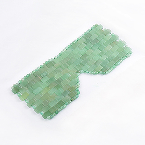 Batu Pijat Dingin Spa Kecantikan Wajah Kristal Kuarsa Pink Alami Label Pribadi Masker Mata Kuarsa Mawar Jade - Product Image 3