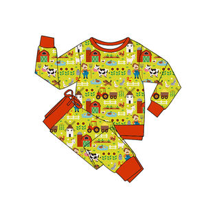 Bambus-Pyjamas Sofort Lieferbar Kinder-Hersteller Maßgeschneiderte Baby-Strampler Pyjamas Kinderkleidung Bambus-Bekleidung Mystery Box Überraschungsbox - Product Image 3