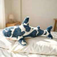 Peluche Requin Tacheté Réaliste, Jouet en Peluche Doux Animal Marin, Vente en Gros, Décoration Maison