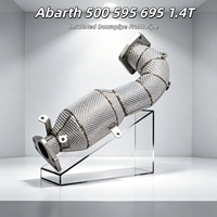Tuyau d'échappement avant isolé en acier inoxydable sur mesure pour Abarth 500 595 695 1.4T – Amélioration de puissance
