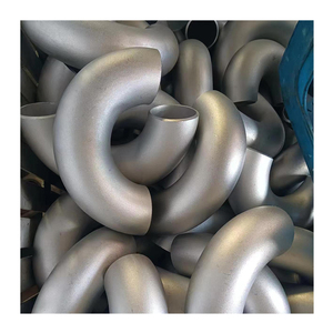 Nhà Máy Giá 321 2205 Duplex SS Uốn Cong <span class=keywords><strong>Smls</strong></span> 1/4 "Cát Cán 60 45 90 180 Độ Ngắn Dài Bán Kính 316 316L Thép Không Gỉ Uốn Cong - Product Image 1